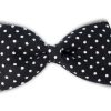 Hair Elastic - Black Dot Bow