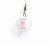 Pink White Love Earring
