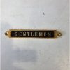 Messinskilt Gentlemen