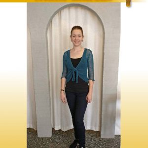 Sandfarvet Bolero col 10