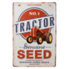 Metalskilt Tractor Seed