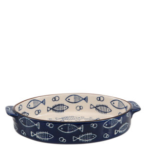Keramikfad med fiskemotiv 034680