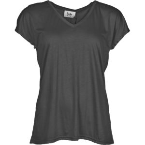 let og lækker t-shirt med v-hals