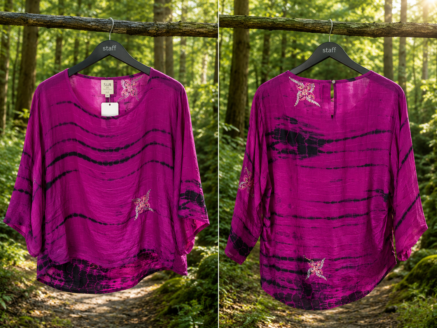 Recycled Silke bluse - Stajl - Billede 2