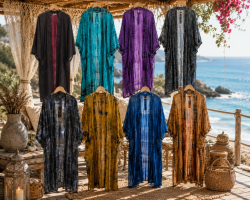 Recycled Silke Kimono - One of a kind
