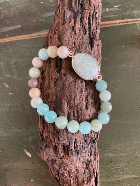 Sten armbånd/ grøn - Bitten