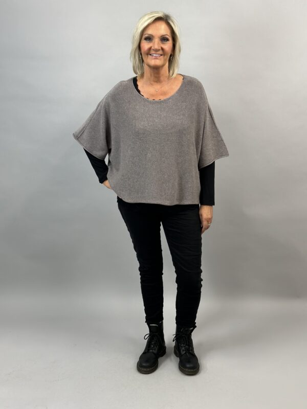 Nessa Poncho Blouse/Taube - Mix By Heart