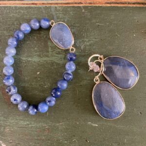 Alternative view of Sten armbånd/ blå - Bitten