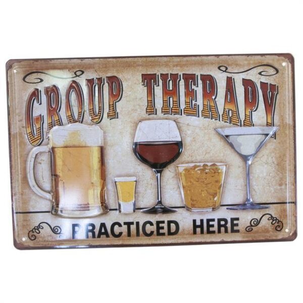 Metalskilt Group Therapy