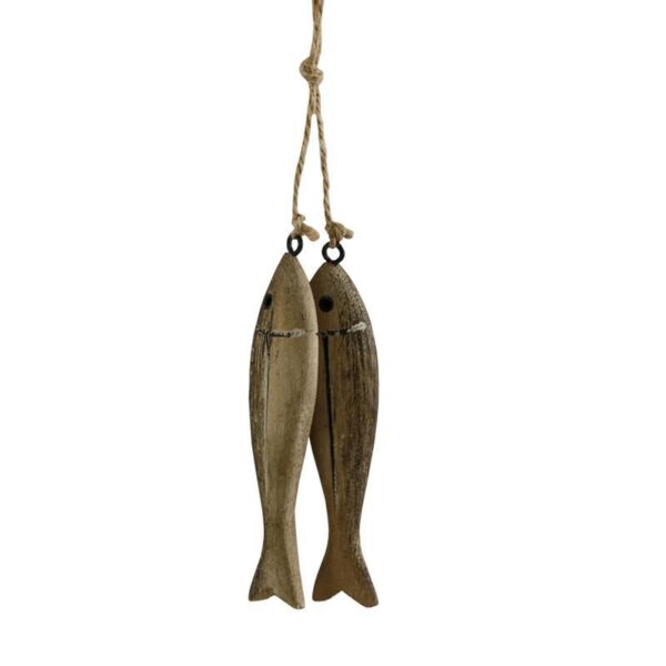 2 stk. fisk i drivtømmer/10 cm