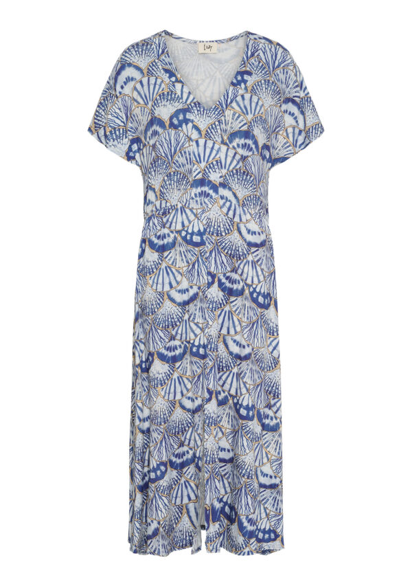 Louis V-neck Dress/ Seashell - Isay