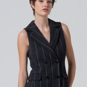 Alternative view of Pinstripe Blazer kjole - Surkana