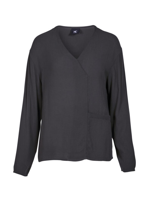 Anni Blouse With Pocket/Grey - Nü