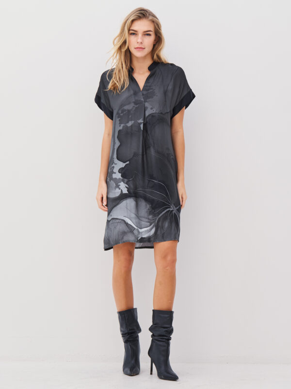 Abbi Tunic Dress/ Grey Mix - Nü