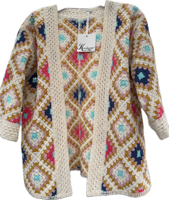 Cardigan i patchwork - Janne K