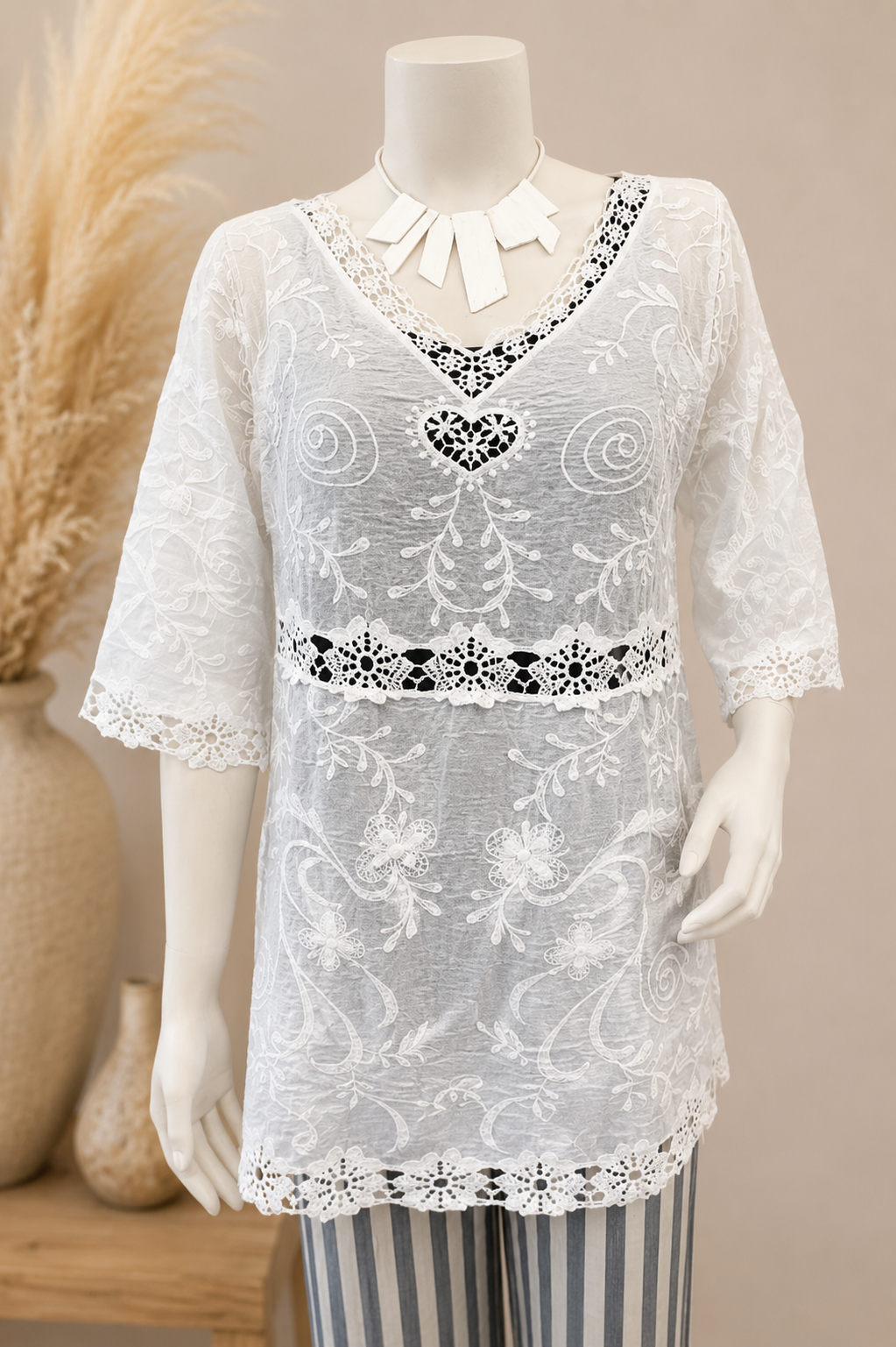 Blonde bluse/creme - Janne K