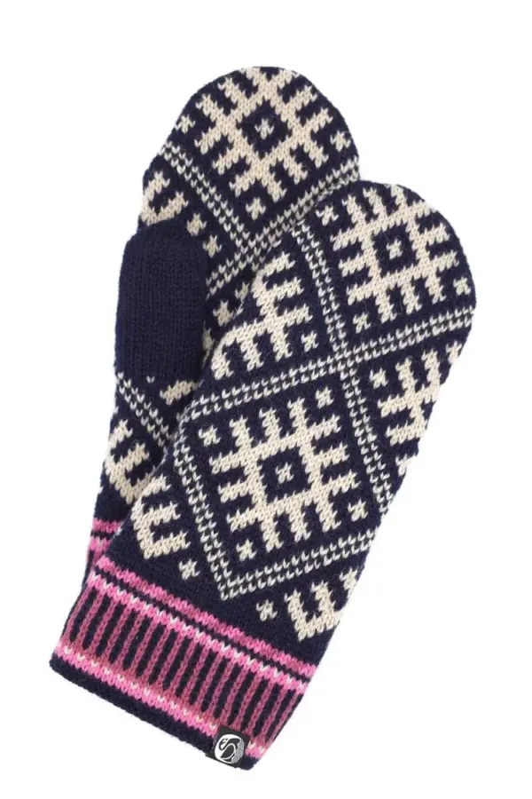 Danesuper Wool Mittens Navy - Danefæ