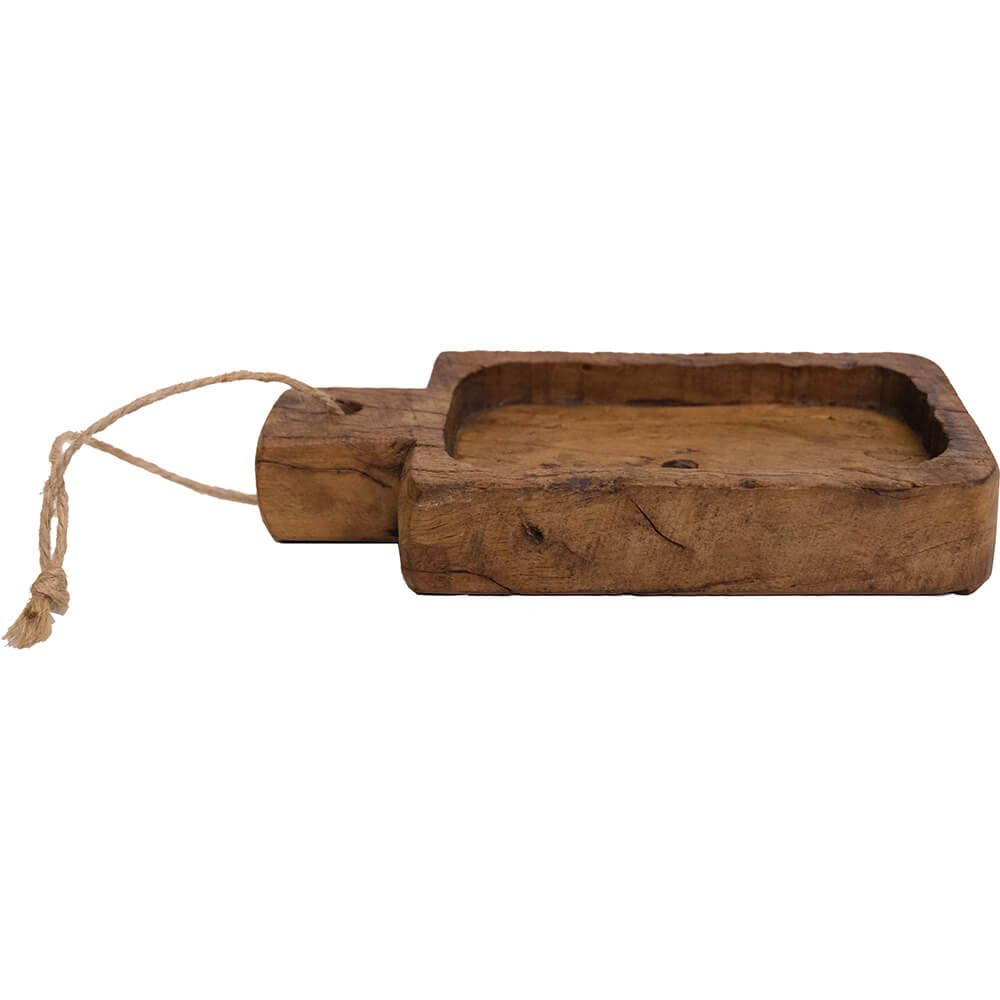 Lille træfad med hank - Image 3