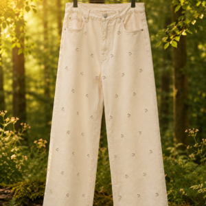 Buks m/broderede blomster - Janne K
