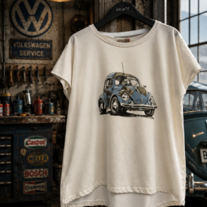 T- shirt VW Boble, blå - Janne K