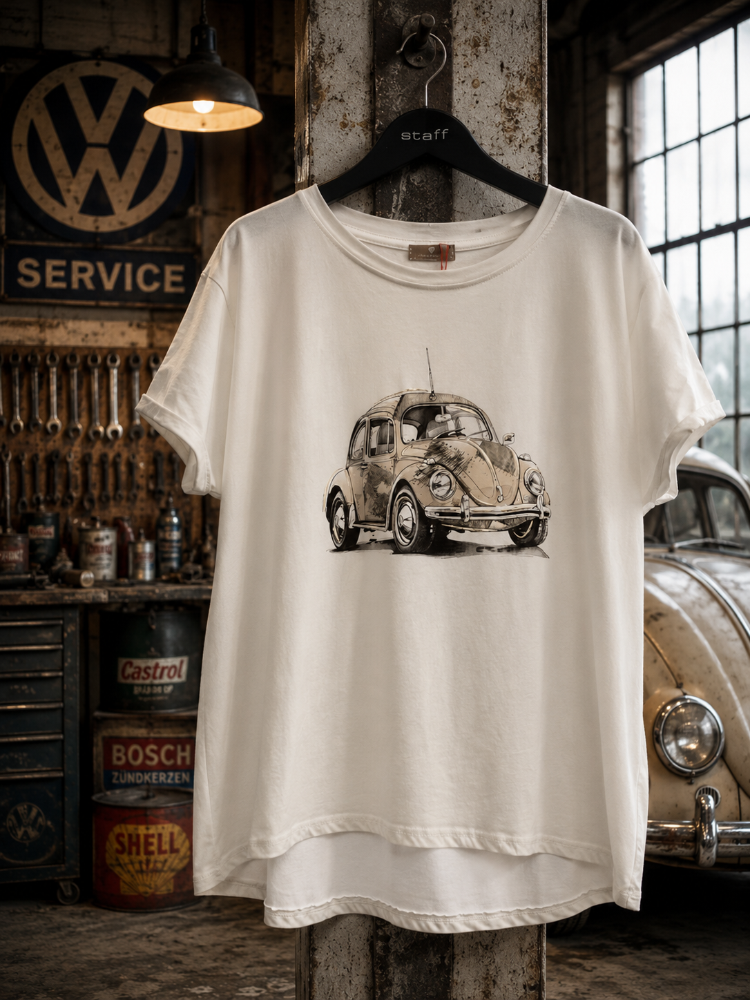 T- shirt VW Boble, beige - Janne K