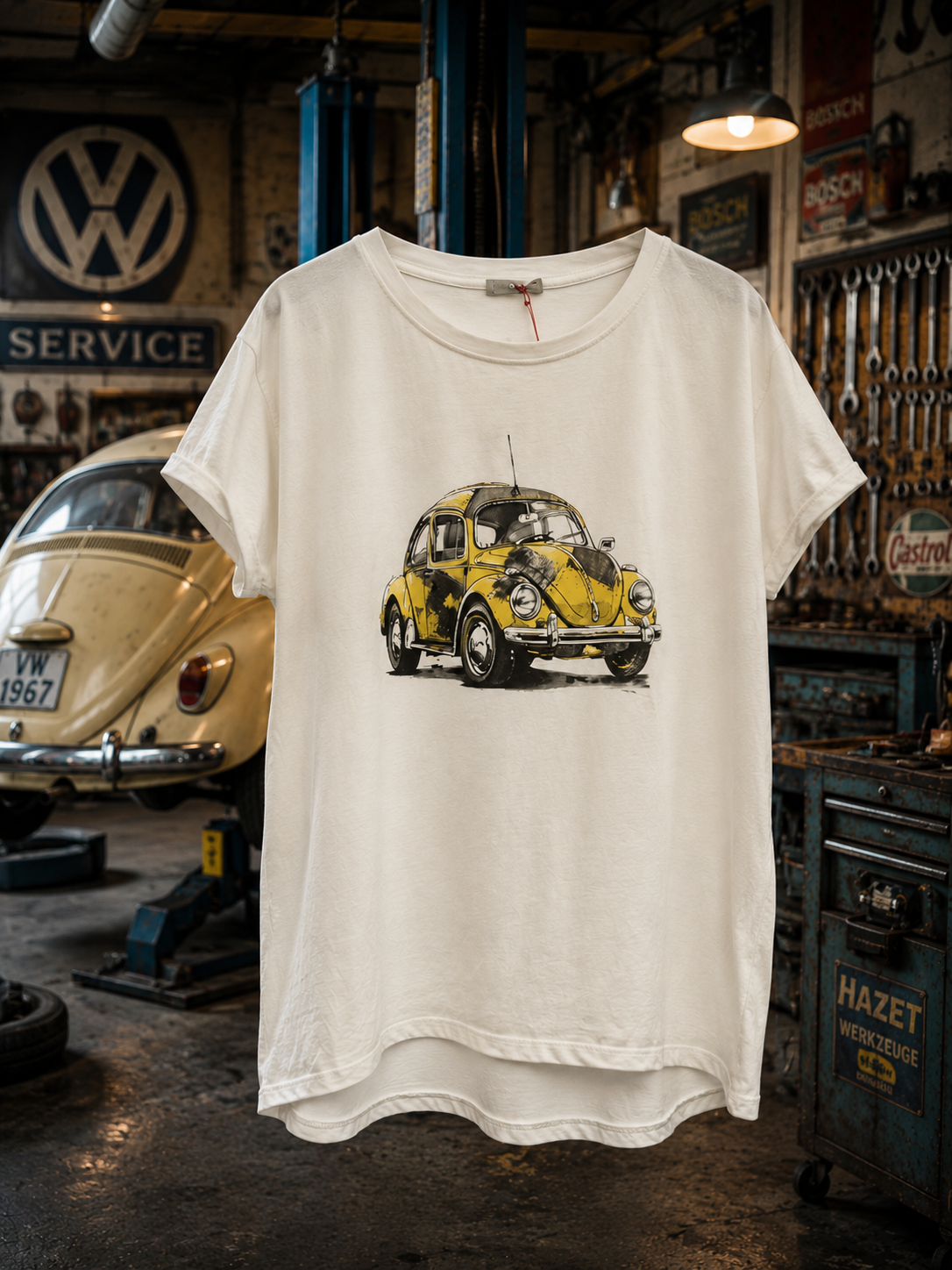 T- shirt VW Boble, gul - Janne K
