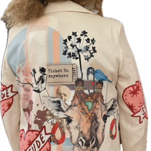 Alternative view of Blazerjakke med Giraf/ creme - Janne K