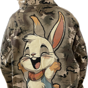 Alternative view of Camouflage jakke m/kanin - Janne K