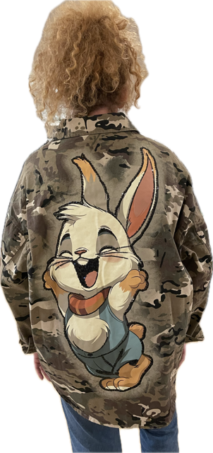 Camouflage jakke m/kanin - Janne K - Image 2