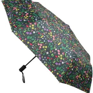 Alternative view of Paraply Black Botanical - Danefæ