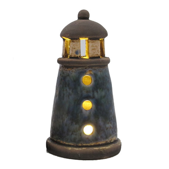 Keramik Fyrtårn med ledlys - Det Gamle Apotek