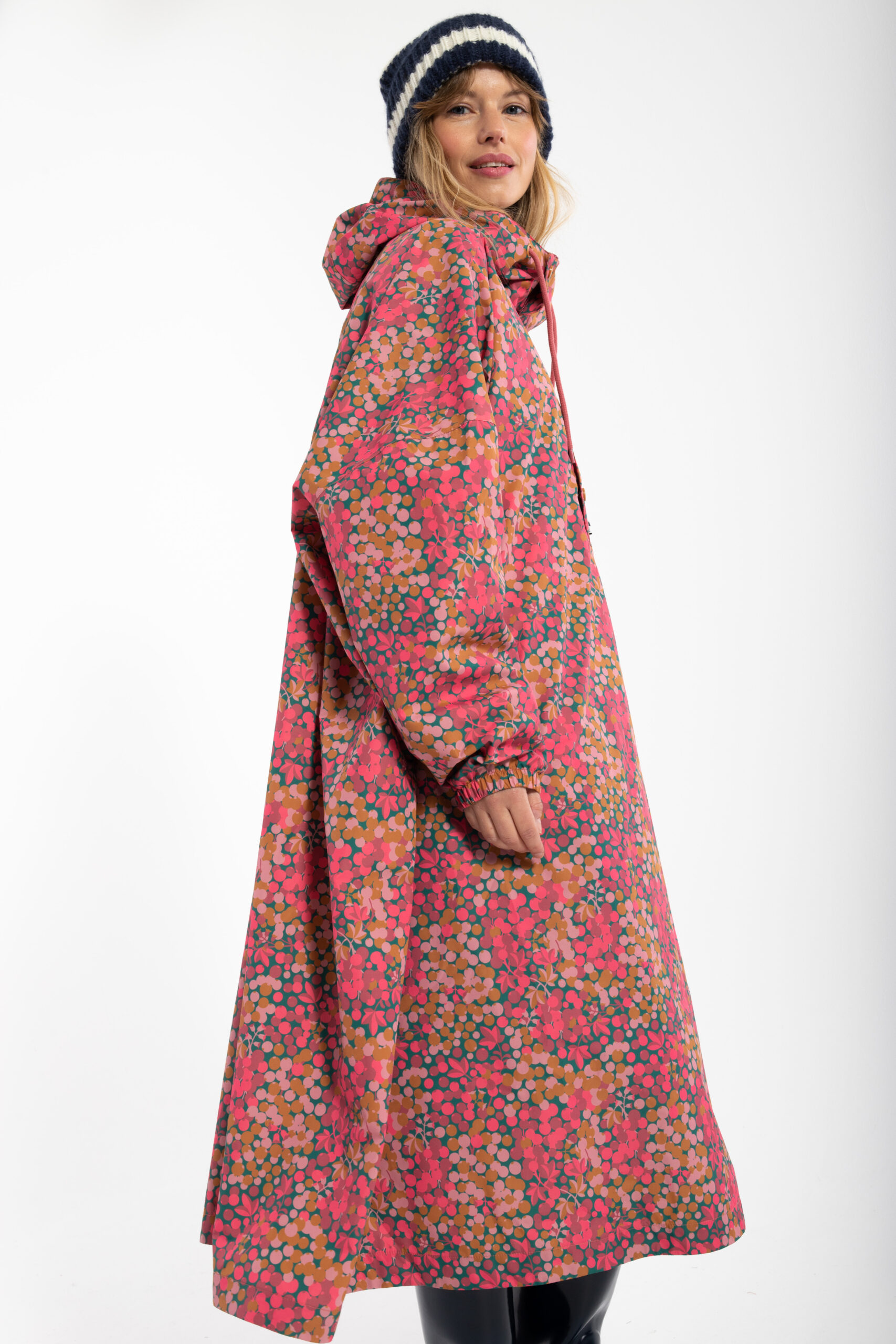 Danedream Drops Rain Poncho Berrygood Pink - Danefæ - Image 2