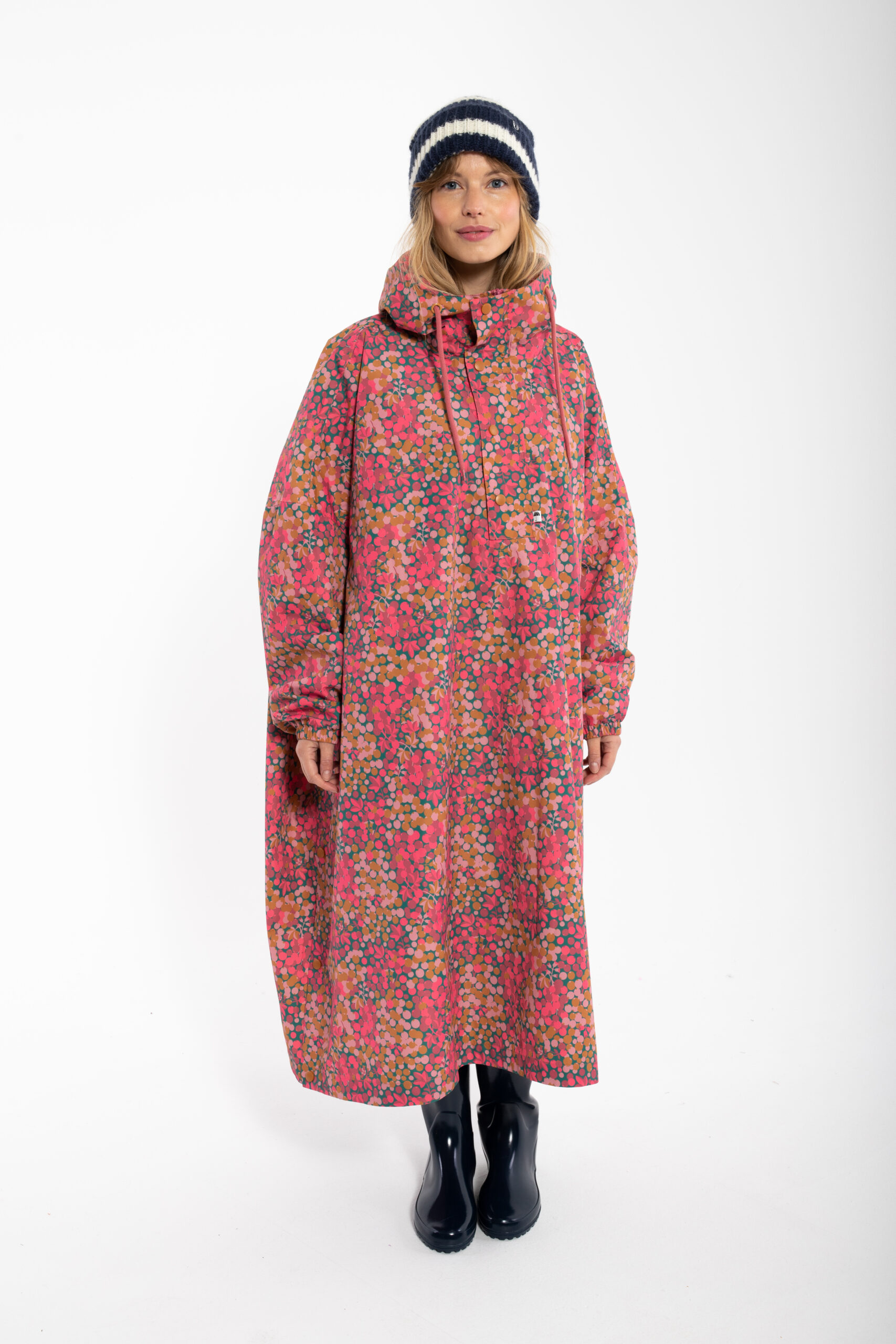 Danedream Drops Rain Poncho Berrygood Pink - Danefæ
