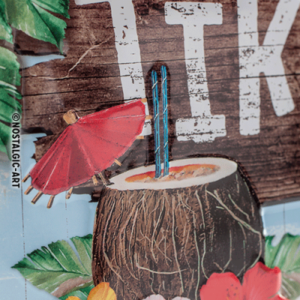 Alternative view of Tiki Bar - Metalskilt