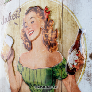 Alternative view of Bier Dabei Eintritt Frei - Metalskilt