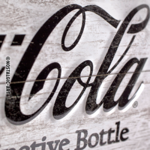 Alternative view of Coca Cola Bottles Timeline - Metalskilt