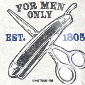 Alternative view of Barber shop - Metalskilt