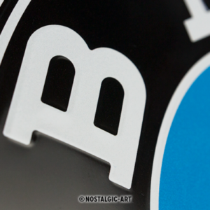 Alternative view of Rundt BMW logo skilt - Metalskilt