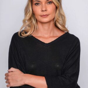 Alternative view of Sweater after the Rush has gone - Black by K&M