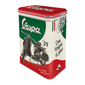 Lufttæt Kaffedåse Vespa - Metaldåse
