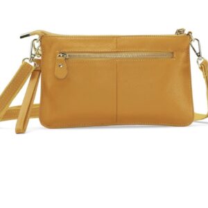 Læder Taske/Clutch – Mustard