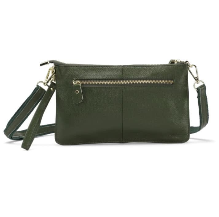 Læder Taske/Clutch – Army