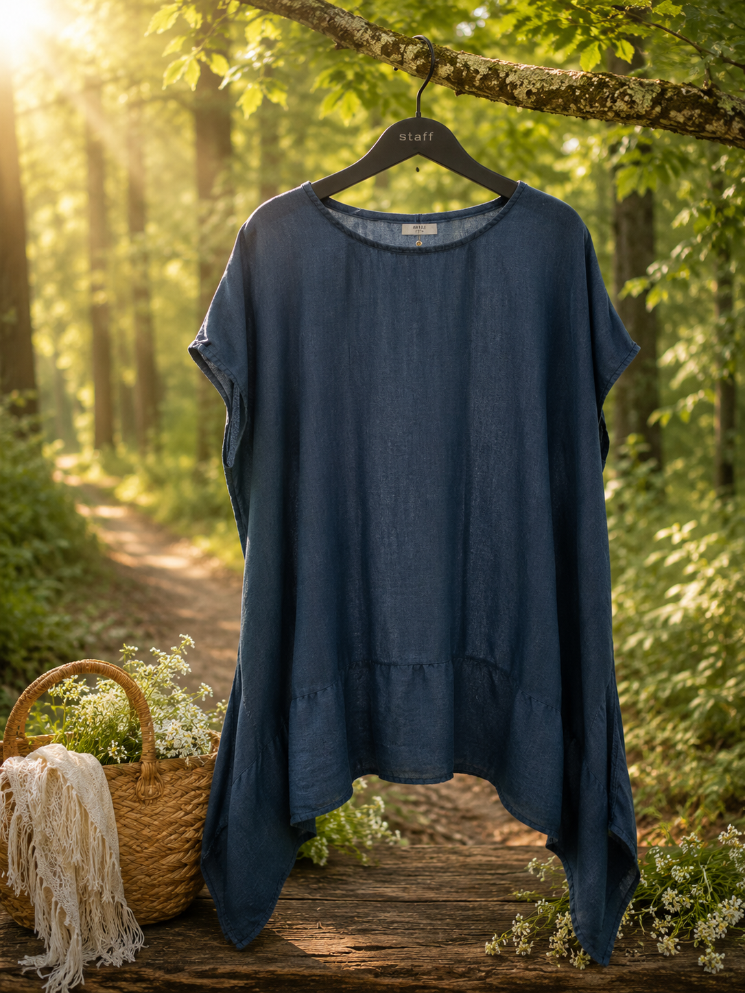 Oversize bluse m/dryp effekt - Janne K