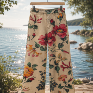 Buks m/blomsterprint - Janne K