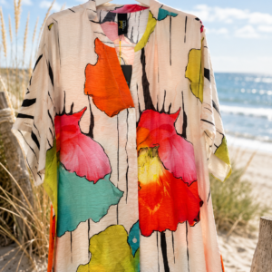 Alternative view of Oversize skjortebluse i viscose - Janne K