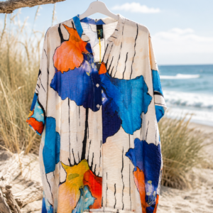 Oversize skjortebluse i viscose - Janne K