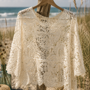 Hæklet Bluse/creme - Janne K