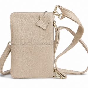 Læder Taske / Clutch – Mud Beige