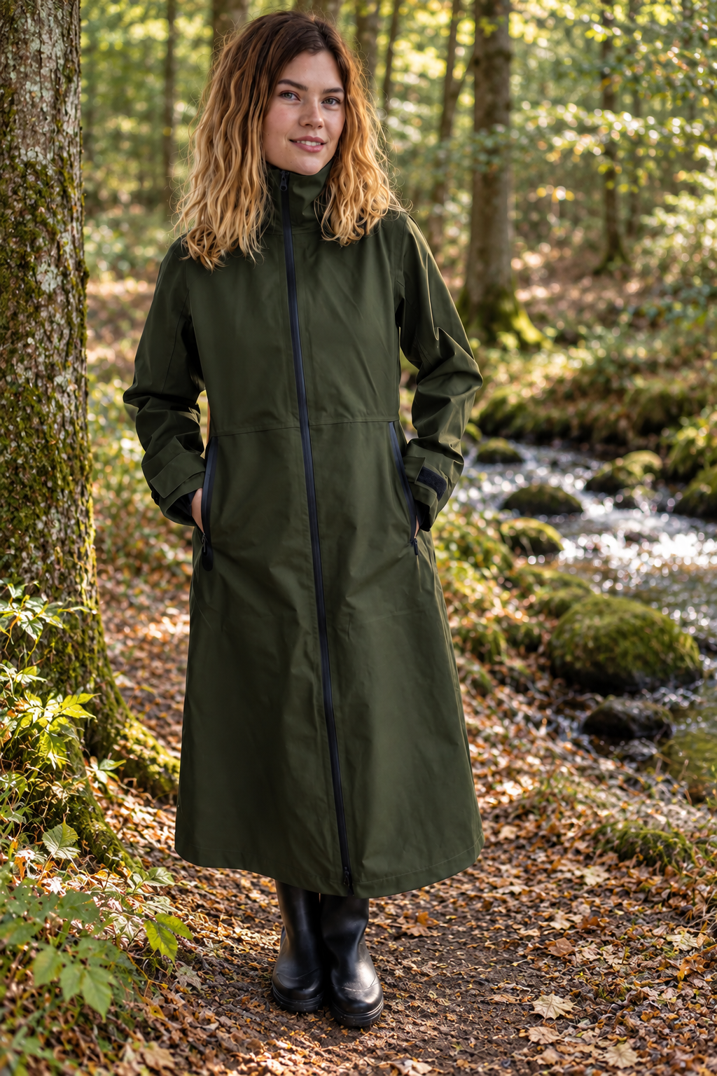 Danedogwalker Raincoat/dark army - Danefæ