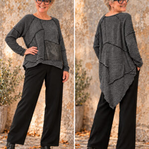 Sweater Jovial/ mørkegrågrå - Black by K&M